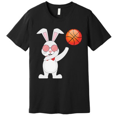 Basketball Easter Bunny Rabbit Ears Egg Decorating Premium T-Shirt