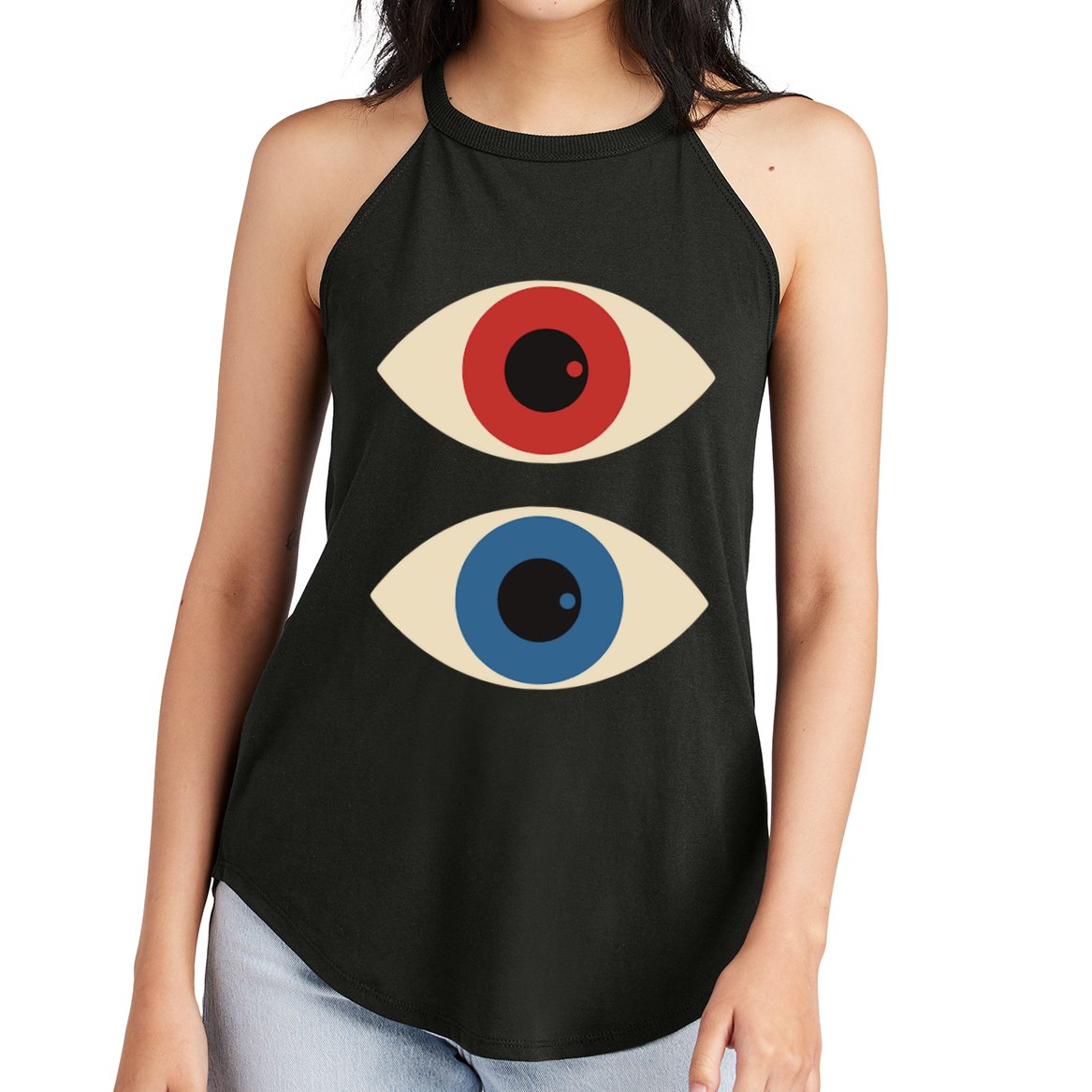 Bauhaus Eyes Women's Perfect Tri Rocker Tank