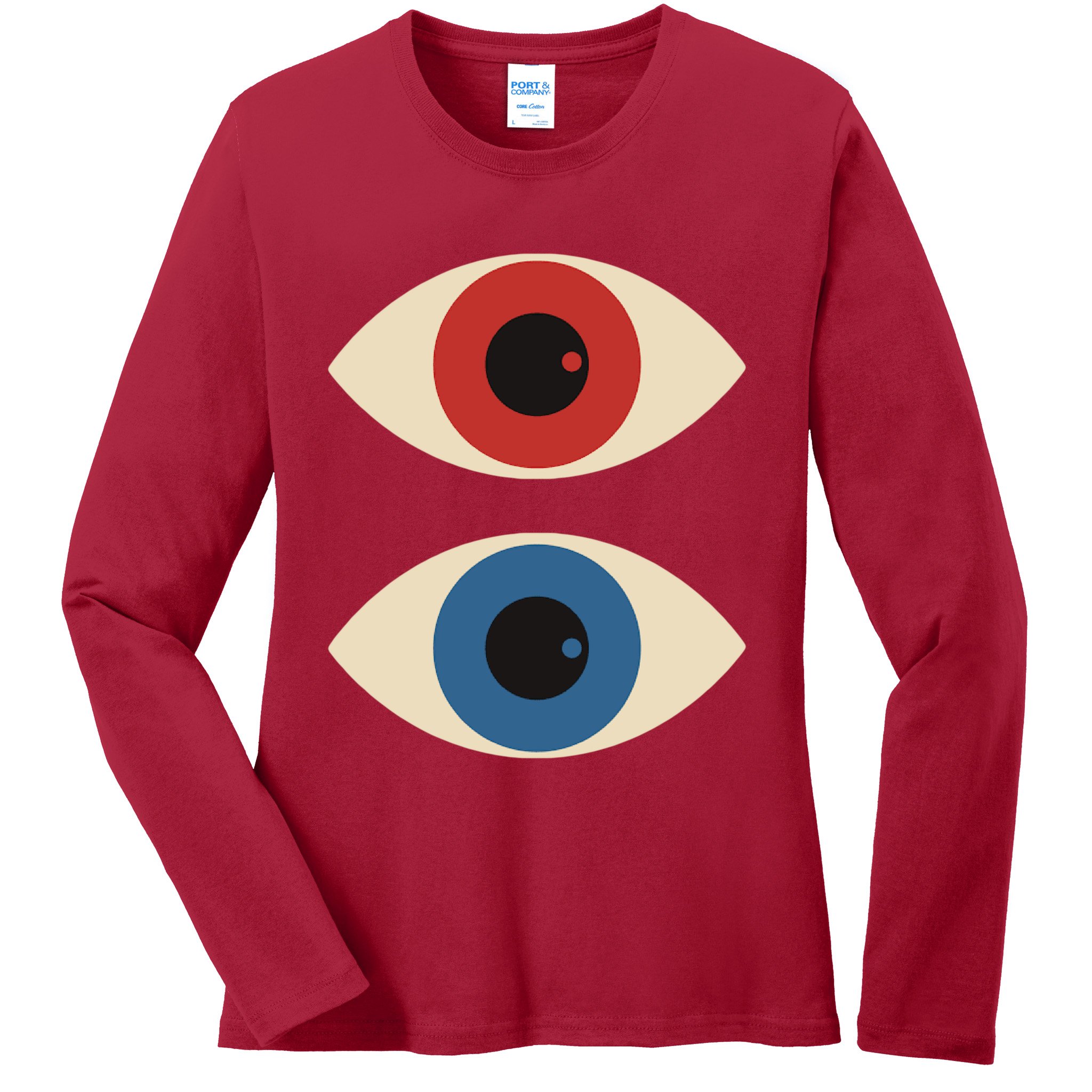 Bauhaus Eyes Ladies Long Sleeve Shirt