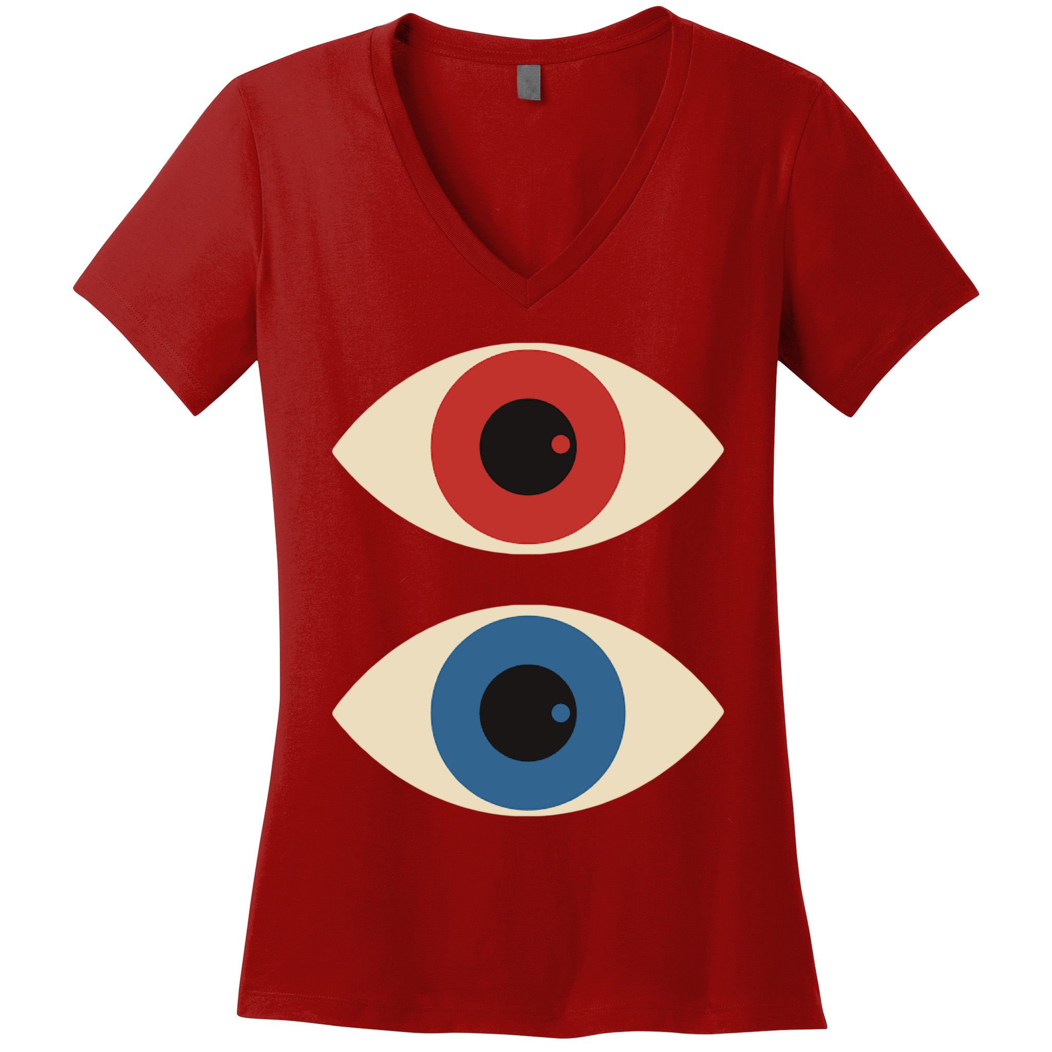 Bauhaus Eyes Women's V-Neck T-Shirt