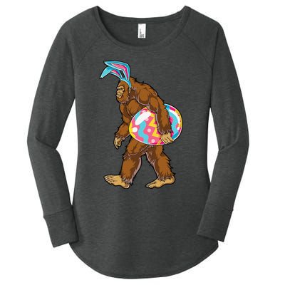 Bigfoot Easter Bunny Ears Egg Sasquatch Lover Gift Women's Perfect Tri Tunic Long Sleeve Shirt