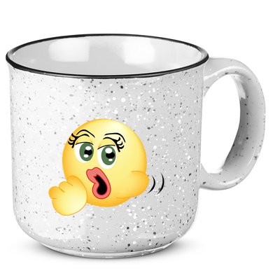 Blowjob Emoji 15oz Campfire Ceramic Mug