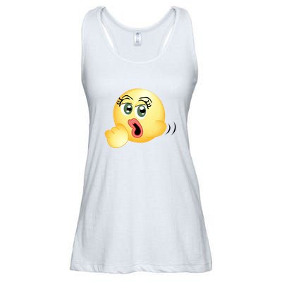 Blowjob Emoji Ladies Essential Flowy Tank