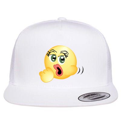 Blowjob Emoji Flatbill Hat