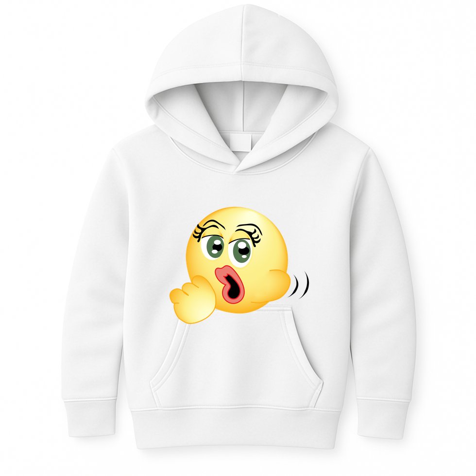 Blowjob Emoji Kids Hoodie