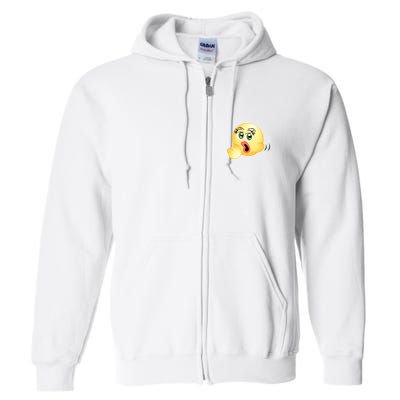 Blowjob Emoji Full Zip Hoodie
