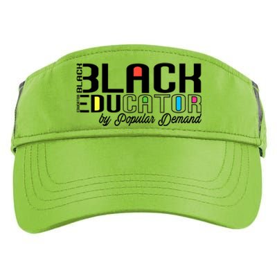 Black Educator By Popular Ded Black History Month Great Gift Adult Drive Performance Visor