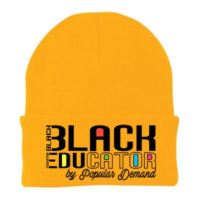 Black Educator By Popular Ded Black History Month Great Gift Knit Cap Winter Beanie