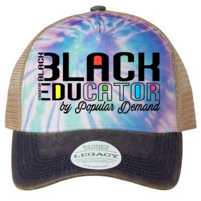 Black Educator By Popular Ded Black History Month Great Gift Legacy Tie Dye Trucker Hat