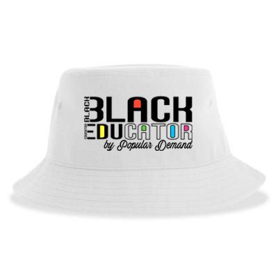 Black Educator By Popular Ded Black History Month Great Gift Sustainable Bucket Hat