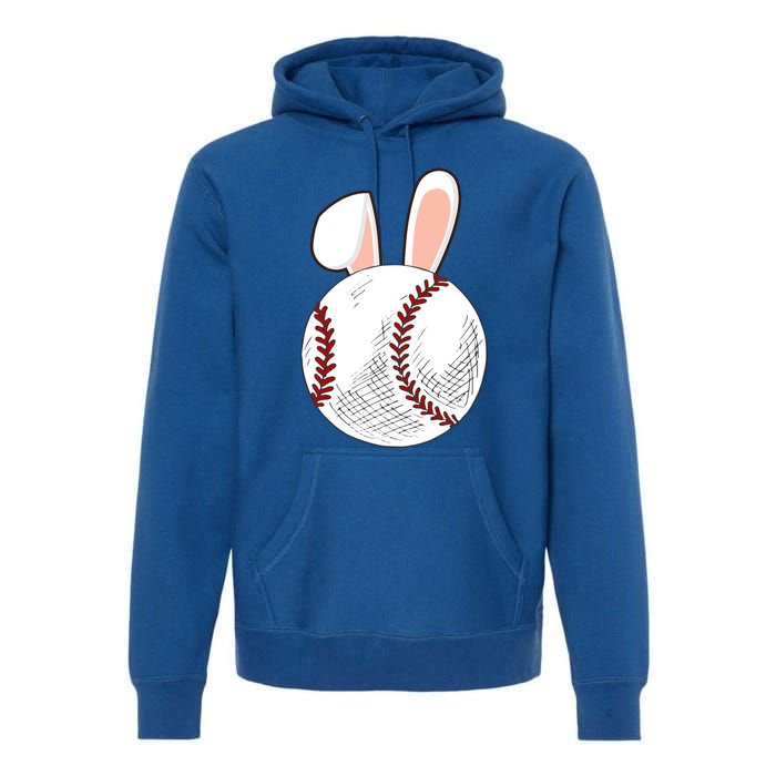 Baseball Easter Ball Bunny Catcher Gift Premium Hoodie