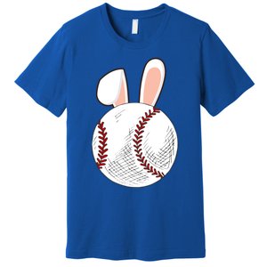 Baseball Easter Ball Bunny Catcher Gift Premium T-Shirt