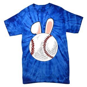 Baseball Easter Ball Bunny Catcher Gift Tie-Dye T-Shirt