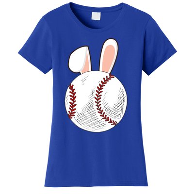 Baseball Easter Ball Bunny Catcher Gift Women's T-Shirt