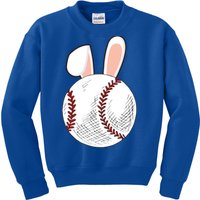 Baseball Easter Ball Bunny Catcher Gift Kids Sweatshirt