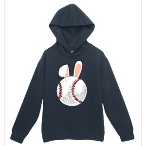 Baseball Easter Ball Bunny Catcher Gift Urban Pullover Hoodie