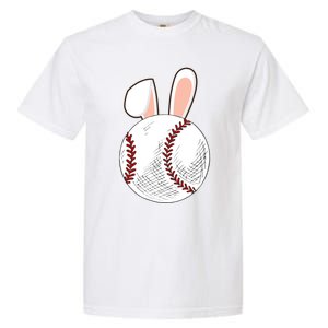 Baseball Easter Ball Bunny Catcher Gift Garment-Dyed Heavyweight T-Shirt