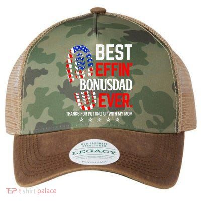 Best Effin Bonus Dad Ever Step Dad Fathers Day Gift Legacy Tie Dye Trucker Hat