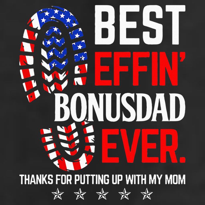 Best Effin Bonus Dad Ever Step Dad Fathers Day Gift 7 Panel Mesh Trucker Snapback Hat
