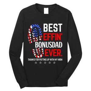 Best Effin Bonus Dad Ever Step Dad Fathers Day Gift Long Sleeve Shirt