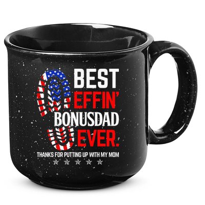 Best Effin Bonus Dad Ever Step Dad Fathers Day Gift 15oz Campfire Ceramic Mug