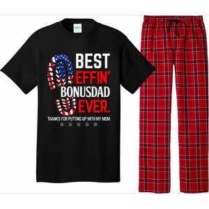 Best Effin Bonus Dad Ever Step Dad Fathers Day Gift Pajama Set