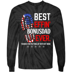 Best Effin Bonus Dad Ever Step Dad Fathers Day Gift Tie-Dye Long Sleeve Shirt