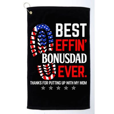Best Effin Bonus Dad Ever Step Dad Fathers Day Gift Golf Towel