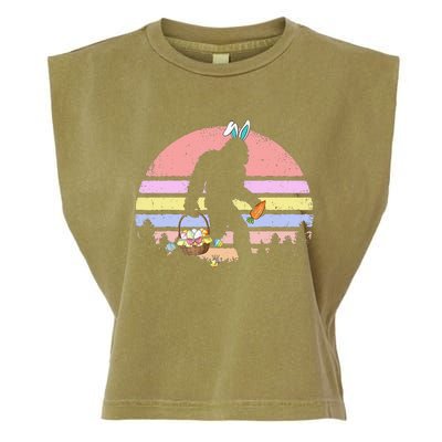 Bigfoot Easter Basket Bunny Vintage Bigfoot Garment-Dyed Women's Muscle Tee