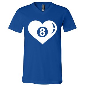 Billiards Eight Ball Gift V-Neck T-Shirt