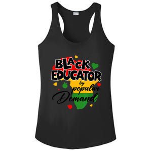 Black Educator By Popular Ded Black History Month Funny Gift Ladies PosiCharge Competitor Racerback Tank