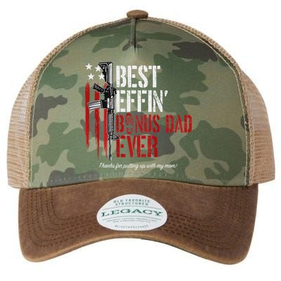 Best Effin' Bonus Dad Ever Legacy Tie Dye Trucker Hat