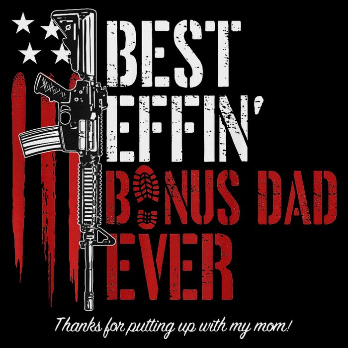 Best Effin' Bonus Dad Ever V-Neck T-Shirt