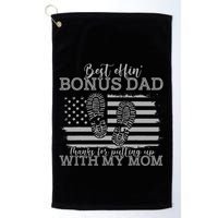 Best effin’ bonus dad ever thanks for putting with my mom Golf Towel