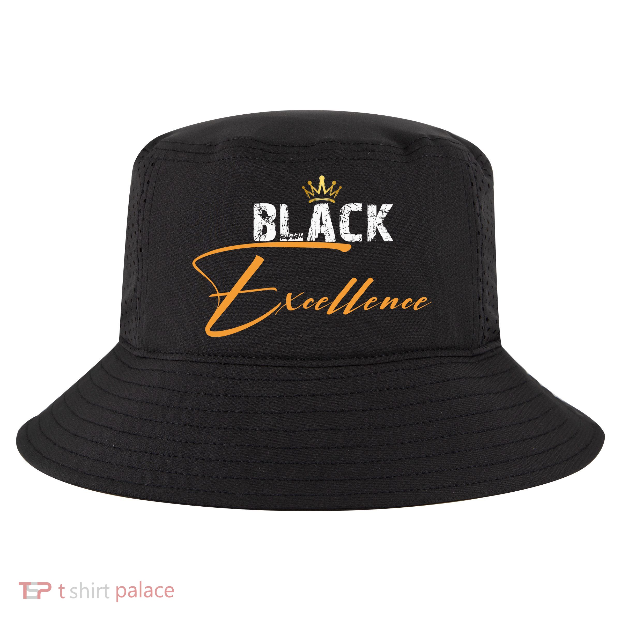Black Excellence Cool Comfort Performance Bucket Hat