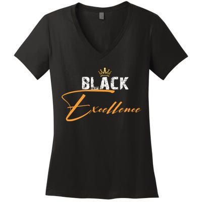 Black Excellence Women's V-Neck T-Shirt