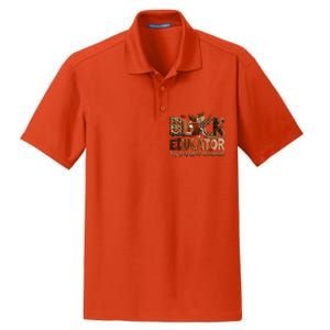 Black Educator By Popular Ded Black Teachers Meaningful Gift Dry Zone Grid Polo