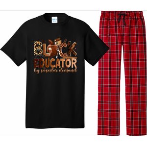 Black Educator By Popular Ded Black Teachers Meaningful Gift Pajama Set