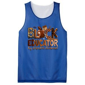 Black Educator By Popular Ded Black Teachers Meaningful Gift Mesh Reversible Basketball Jersey Tank