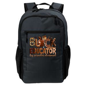 Black Educator By Popular Ded Black Teachers Meaningful Gift Daily Commute Backpack