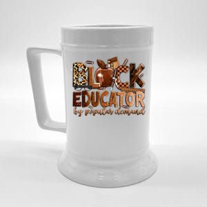 Black Educator By Popular Ded Black Teachers Meaningful Gift Beer Stein