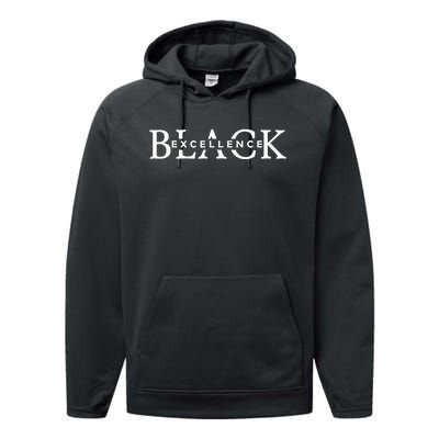 Black Excellence Black Pride Power History Month Performance Fleece Hoodie