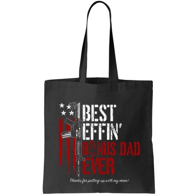 Best Effin’ Bonus Dad Ever Daddy Gun Rights American Flag Bag