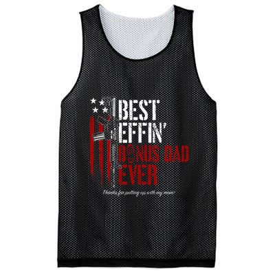 Best Effin’ Bonus Dad Ever Daddy Gun Rights American Flag Mesh Reversible Basketball Jersey Tank