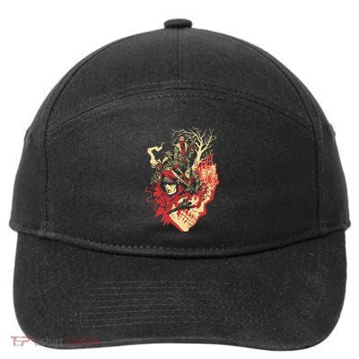 Blurry Eyes 7-Panel Snapback Hat