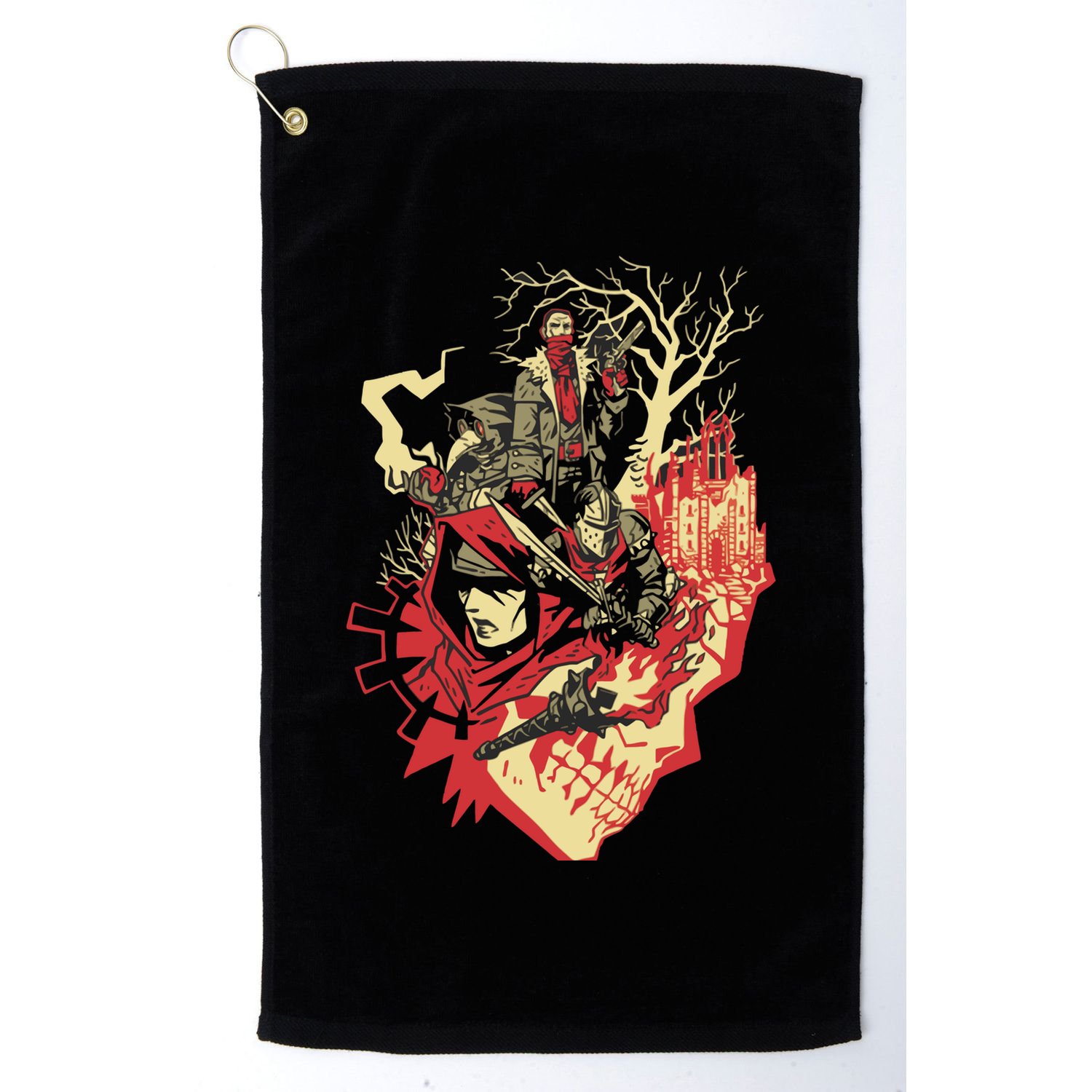 Blurry Eyes Golf Towel