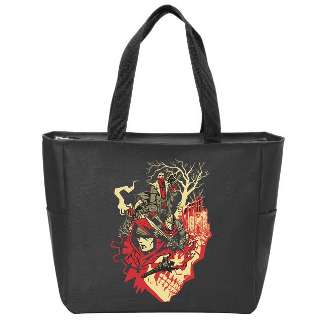 Blurry Eyes Zip Tote Bag