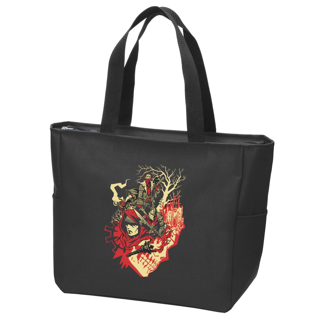 Blurry Eyes Zip Tote Bag