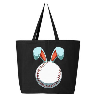 Baseball Easter Bunny Ears Easter Eggs Hunting Basket 25L Jumbo Tote