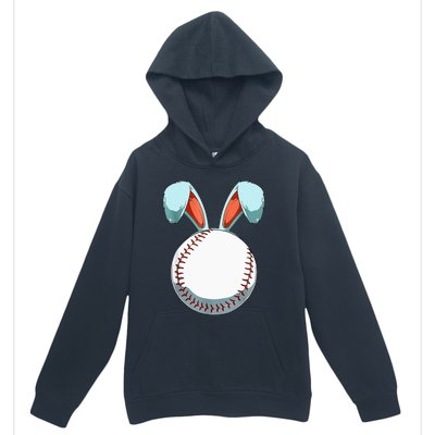 Baseball Easter Bunny Ears Easter Eggs Hunting Basket Urban Pullover Hoodie